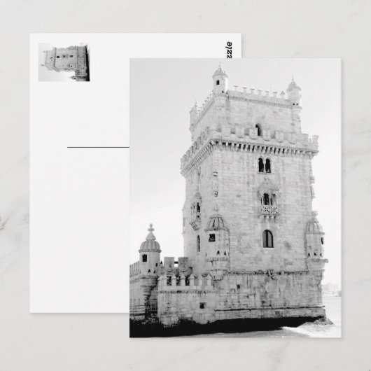 Tower van Belém Briefkaart (Voorkant / Achterkant)