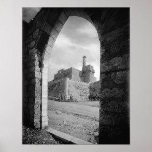 Tower van David in Jerusalem Poster