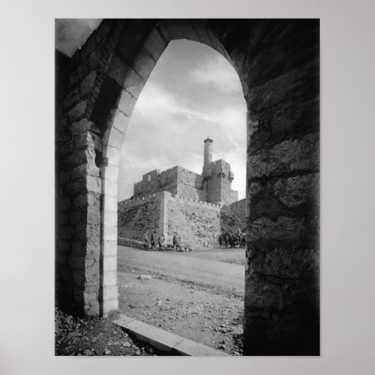 Tower van David in Jerusalem Poster (Voorkant)
