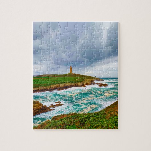 Tower van Hercules, een Coruna, Spanje Legpuzzel (Verticaal)