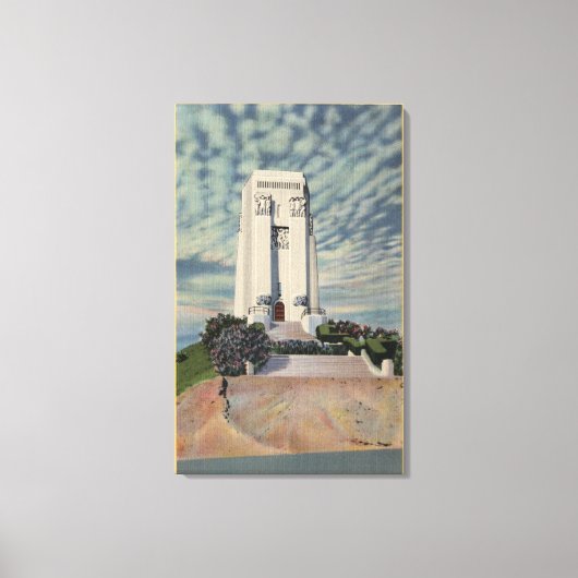 Tower van Legions, Forest Lawn Memorial Park Canvas Afdruk (Voorkant)