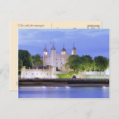 Tower van Londen en de Thames Briefkaart (Voorkant / Achterkant)