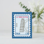 Tower van Pisa Briefkaart (Staand voorkant)