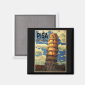 Tower van Pisa ltaly Magneet (Voorkant / Achterkant)