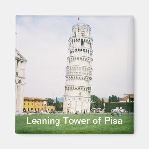Tower van Pisa Square Magnet Magneet