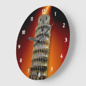 Tower van Pisa Wall Clock Grote Klok (Hoek)