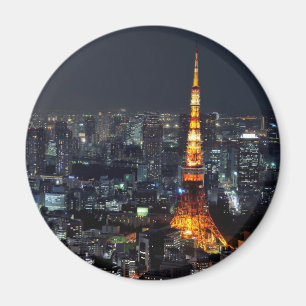 Tower van Tokyo bij nacht Magneet