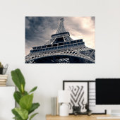 Tower voor het verlagen van Eiffel Poster (Thuiskantoor)