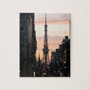 Tower - zondzonnettoren van Tokio 東 ワ ー 日  Legpuzzel