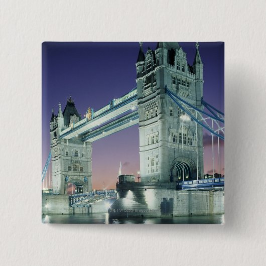 Towerbrug 7 vierkante button 5,1 cm (Voorkant)