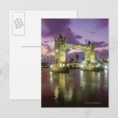 Towerbrug bij nacht briefkaart (Voorkant / Achterkant)