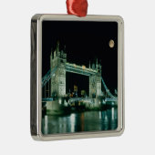 Towerbrug bij Night, Londen, Engeland Metalen Ornament (Rechts)