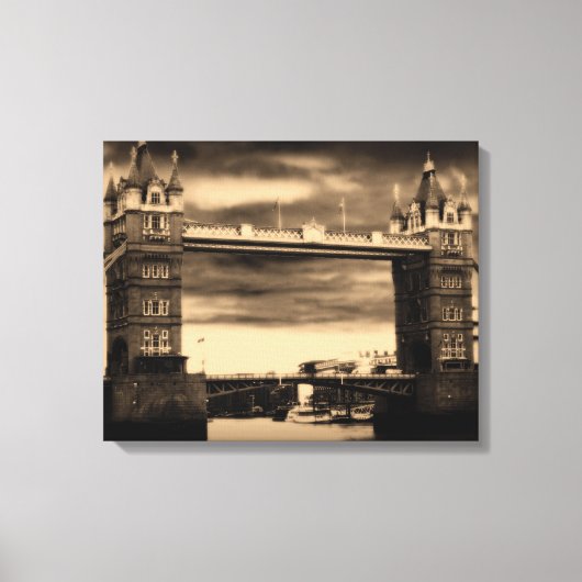 Towerbrug Canvas afdrukken (Voorkant)