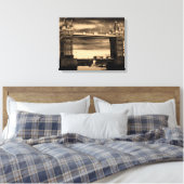 Towerbrug Canvas afdrukken (Insitu (Slaapkamer))