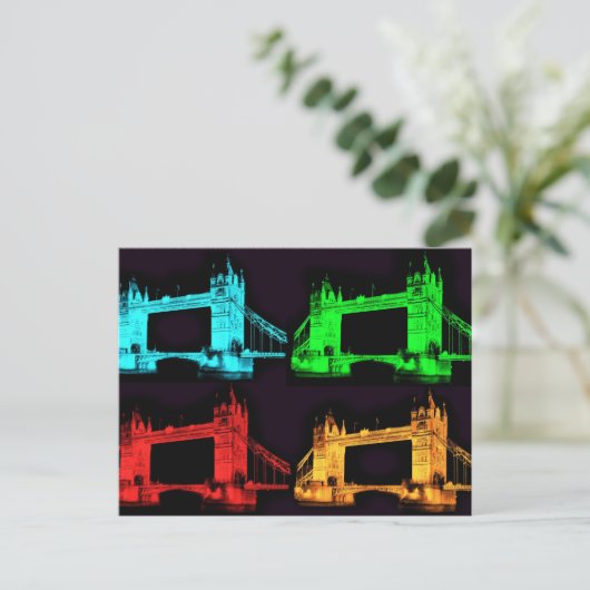 Towerbrug collage briefkaart (Staand voorkant)