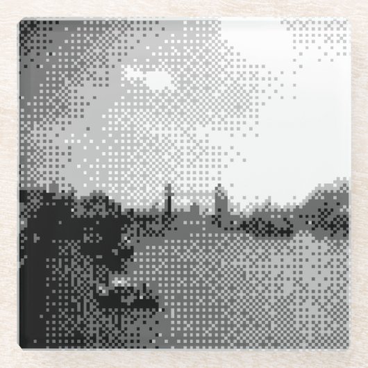 towerbrug glazen onderzetter (Voorkant)