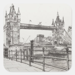 Towerbrug Londen 2006 Vierkante Sticker