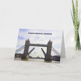Towerbrug Londen, met open brug Kaart