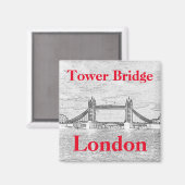 Towerbrug LONDON Embossed Magnet Magneet (Voorkant / Achterkant)