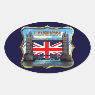 Towerbrug Ovale Sticker