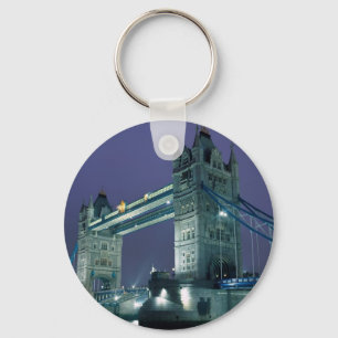 Towerbrug 's nachts, Londen, Engeland Sleutelhanger