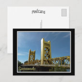 Towerbrug, Sacramento - Alt Back Design Briefkaart (Voorkant / Achterkant)