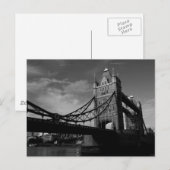 towerbrug zwart-wit Afbeelding Briefkaart (Voorkant / Achterkant)