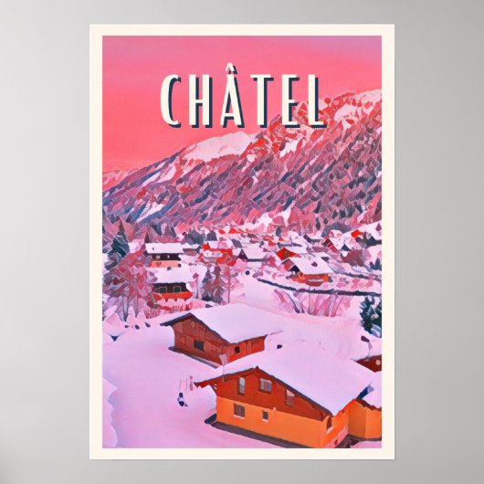 Towerkaart Skiresort Poster (Voorkant)