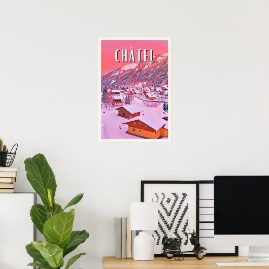 Towerkaart Skiresort Poster (Thuiskantoor)
