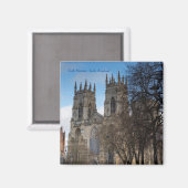 Towers van York Minster, Engeland, Fridge Magnet Magneet (Voorkant / Achterkant)