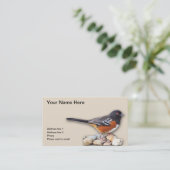 TOWHEE #1 VISITEKAARTJE (Staand voorkant)