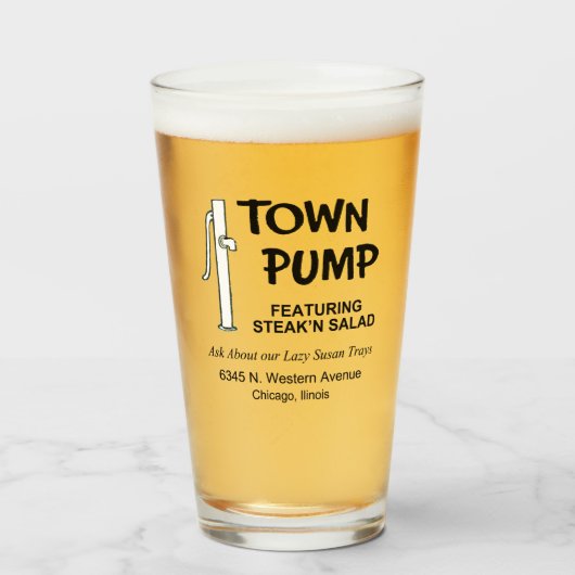 Town Pump Restaurant, Chicago, Verenigde Staten Glas (Voorkant gevuld)