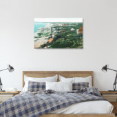 Town Uitzicht and WaterfrontBluff City, AK Canvas Afdruk (Insitu (Slaapkamer))