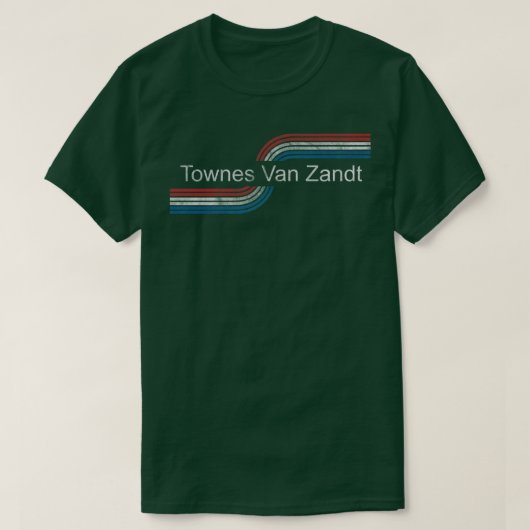 Townes Van Zandt Biker Style TShirt (Design voorkant)