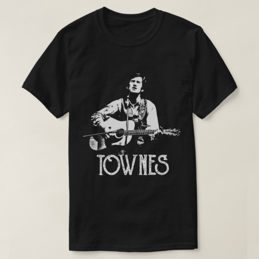 Townes Van Zandt - White Stencil Essential T-Shirt (Design devant)