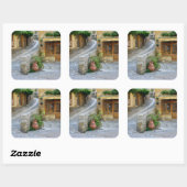 Townscape en Dordogne, France autocollant (Feuille)