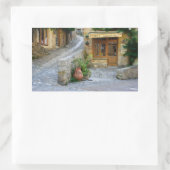 Townscape en Dordogne, France autocollant rectangu (Sac)