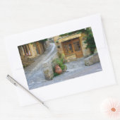 Townscape en Dordogne, France autocollant rectangu (Enveloppe)