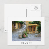 Townscape en Dordogne, France carte postale blanch (Devant / Derrière)
