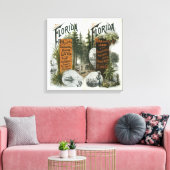 Township Map, Florida Canvas Afdruk (Insitu (Woonkamer))