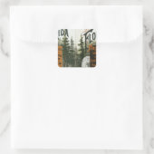Township Map, Florida Vierkante Sticker (Tas)