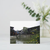Township on Water in Spring/Suzhou China Briefkaart (Staand voorkant)