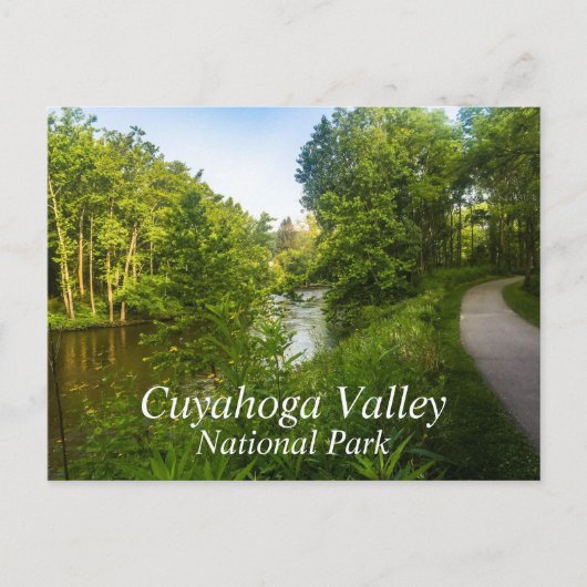 Towpath Trail, Canalway, Cuyahoga Valley, Ohio Briefkaart (Voorkant)