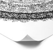 Toxic Beauty Fractal Rust Mandala Template Poster (Hoek)