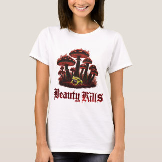 "Toxic Elegance – Deathcap Mushroom Couture" T-shirt