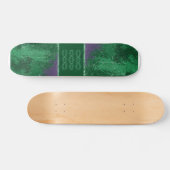 Toxic Green Avatar Grunge Skateboard Deck (Horizontaal)