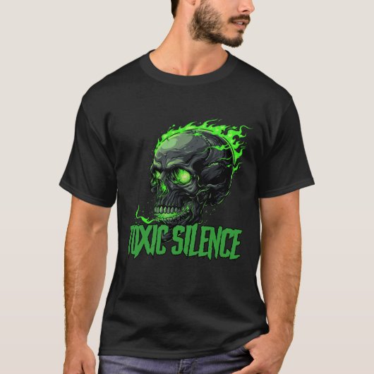 "Toxic Silence" T-shirt med logo + text (Devant)