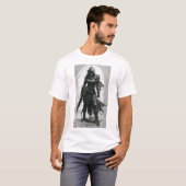 Toxic Young Emo Demon Hunter Actie Pose T-shirt (Voorkant volledig)