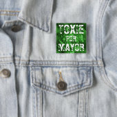 TOXIE VOOR MAYOR VIERKANTE BUTTON 5,1 CM (In situ)