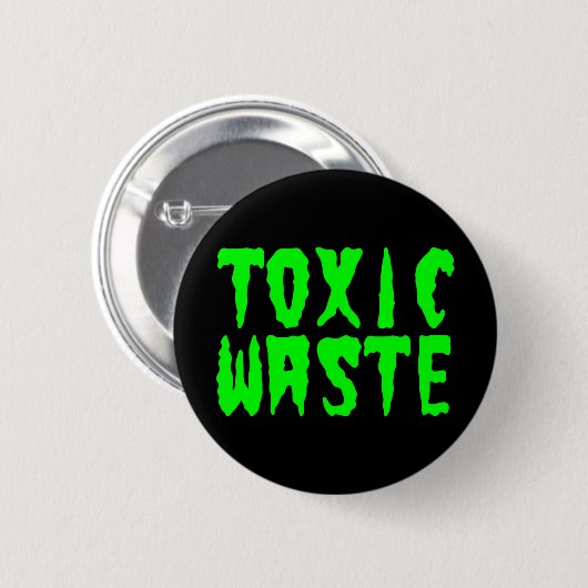 TOXISCH AFVAL RONDE BUTTON 5,7 CM (Voorkant /achterkant)
